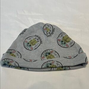 “Bundle 10/$13” Star Wars 0-3m newborn baby hat Gray Baby Yoda girl boy Beanie